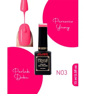 adanil Misyul Neon Şeker Pembe Kalıcı Oje N03