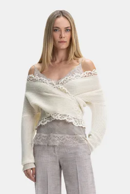 Ermanno Scervino EKRU KAYIK YAKA TRİKO