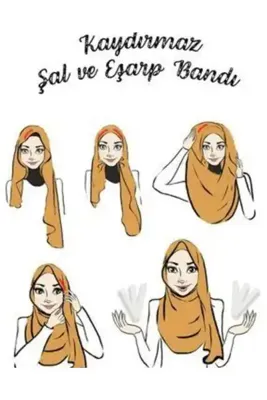 Dalian Home Eşarp Kaydırmaz Bant 36 Adet Eşarp Şal Sabitleme Bandı Çift Taraflı Sabitleyici