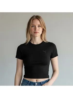 Puma Strong Cross Back Kadın Siyah Tişört