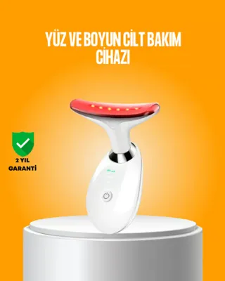 Lisinya 3 Modlu Boyun ve Yüz Bakım Cihazı – EMS, Temizleme, Sıcak Masaj ve Renkli Işık Terapi Özellikli - Li