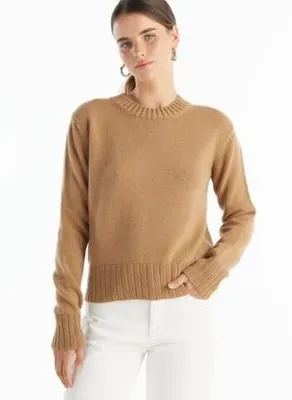Ted Baker Camel Kadın Bisiklet Yaka Standart Kazak TBWRKW1068