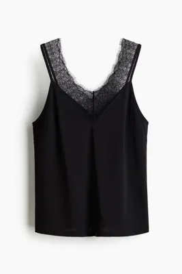 H&M Dantel Şeritli ve Askılı Üst