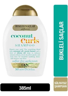 ogx Coconut Curls Bukleli Saçlar İçin Sülfatsız Şampuan 385 ml