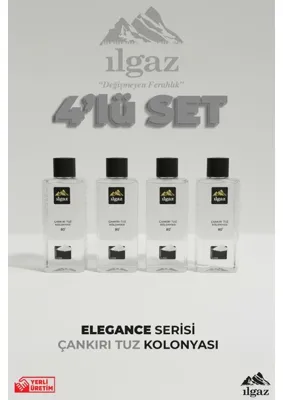 ilgaz Ilgaz Çankırı Tuz Kolonyası 4'lü Set 80 Derece 400 ml | Elegance Series