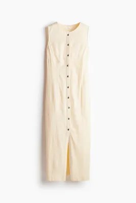 H&M Keten Karışımlı Elbise