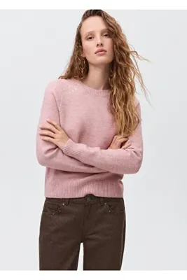 Mango Teen Zımbalı örgü kazak