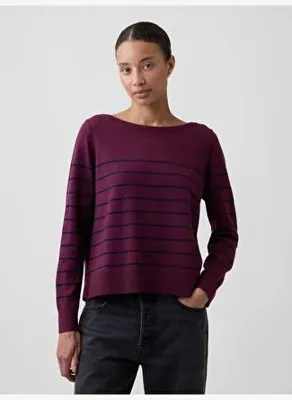 Gap Relaxed Jersey Boatneck Kazak