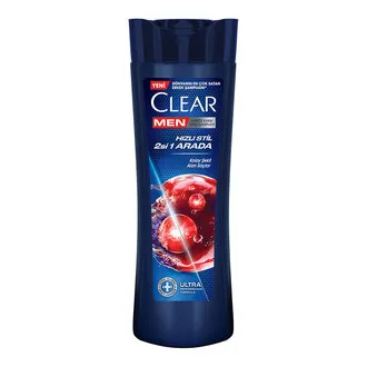 Clear Men Kepeğe Karşı Etkili Şampuan Hızlı Stil 2si 1 Arada 350 ml