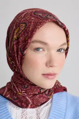 Modakaşmir Anatolian Paisley Desen Bambu Eşarp