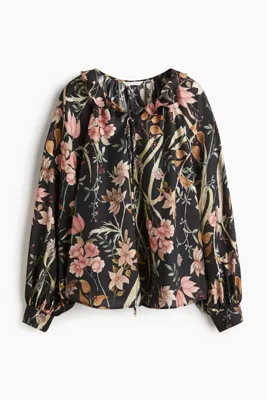 H&M Yakası Fırfırlı Bluz
