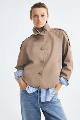 H&M Gabardin Bluzon Ceket