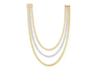 Ema Jewellery Altın Üç Sıra Gurmet Zincir