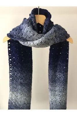 Mora Örgü Mora Knit Atkı El Örgüsü % 15 Mohair Özel Örgü Şal Atkı (32x250cm 245g) MK 5