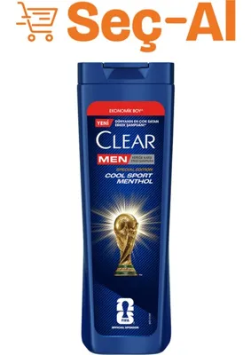 Clear Men Kepeğe Karşı Etkili Cool Sport Menthol Şampuan 600 ml Alkol İçermez Bakım Yapıcı 3 Adet