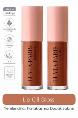 Luvia Paris Melon & Mango Lip Oil Gloss Nemlendirici Parlaklaştırıcı Dolgunlaştırıcı Kavun Mango Simli Dudak Yağı 5 ML 2li Set