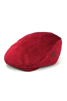 BCAP London Bordo Fitilli Kadife Kumaş Kasket İTA-10810