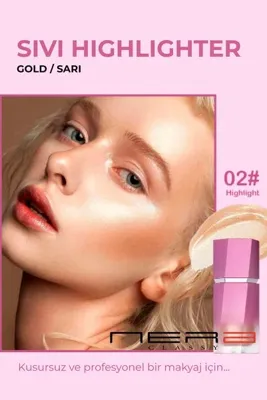 Nera Classy Sıvı Likit Highlighter / Aydınlatıcı / Doğal Sonlandırıcı Pırıltılı Aydınlatıcı Highlighter