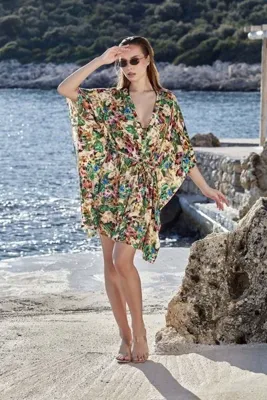 Cossy By Aqua Desenli Kimono Pareo Sabahlık CossybyAqua 26885-1(36-38)