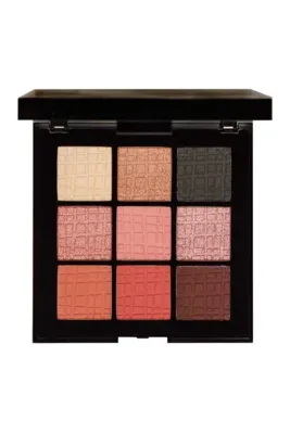 MIA MAKEUP GLAM EYESHADOW PALETTE İtalyan Far Paleti Gül Kurusu Tonları 3 Işıltı ve 6 Mat Renk Tonu