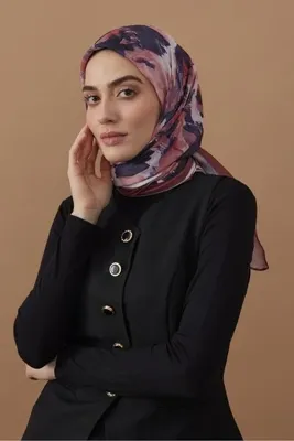 Modakaşmir 110 Cm Sanatsal Desen Bambu Eşarp