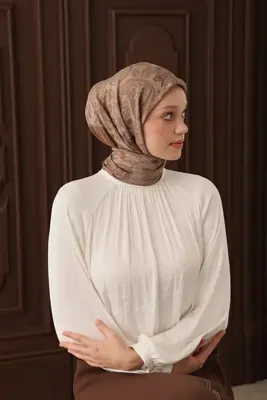 Silk Home Kadın Camel Etnik Şal Desen Velora Eşarp 161048-12