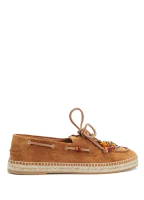 Aquazzura Seafarer Taba Kadın Süet Espadril