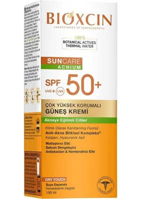 Bioxcin Sun Akneye Eğilimli Cilt Güneş Kremi SPF50+ 150 ml