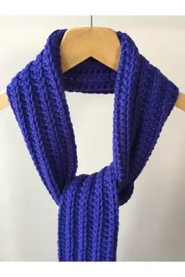 Mora Örgü Mora Knit Atkı El Örgüsü Yünlü Unisex Atkı