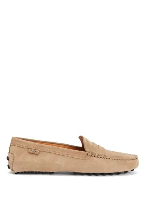 Tod's 22L Açık Kahverengi Kadın Süet Loafer