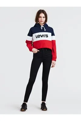 Levi's Mile High Super Skinny Kadın Jean Pantolon - Black Celestial