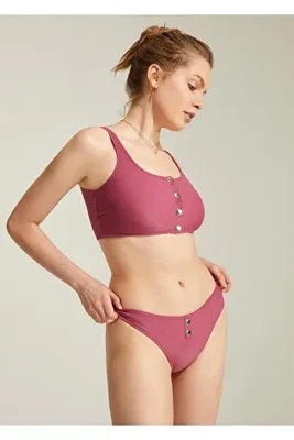 SUWEN Çıtçıtlı Bikini Alt