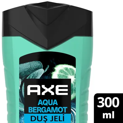 AXE Premium Collection Duş Jeli Aqua Bergamot 3in1 Vücut Saç Yüz 300 ml
