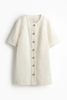 H&M Önü Düğmeli Elbise