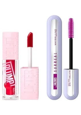 CEYLAN ADAM Lifter Plump Dudak Parlatıcısı 004 Red Flag & Falsies Surreal Maskara Makyaj Seti