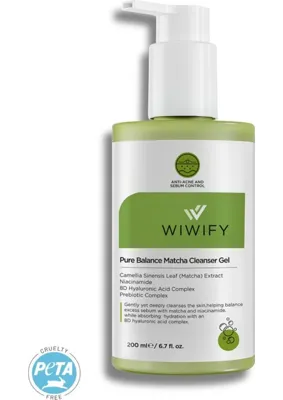 WIWIFY Wiwify Pure Balance Yüz Yıkama Jeli 200 ml Akne ve Yağlanma Karşıtı Tüm Cilt Tipleri İçin Niacinamide ve Hyalüronik Asit İçerir