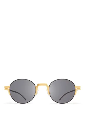 Mykita Studio 15.2 Flash Siyah Parlak Altın Çelik Unisex Güneş Gözlüğü