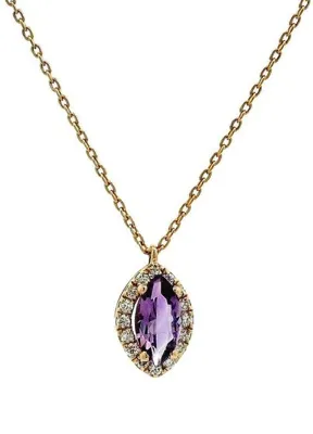 Gilda By Gradiva Gilda Amethyst Pırlantalı Kadın Altın Kolye