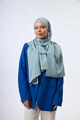 MİRSOY SCARF Velora Desen Kaymaz jakarlı Şal