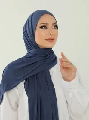 Beyzak Store Luxury Penye Şal - İndigo - Beyzak Store