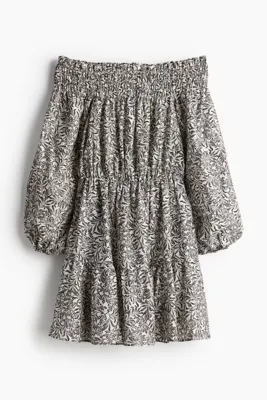 H&M Omuzları Açık Elbise