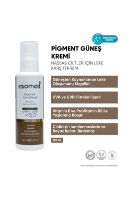 sommeow Esomed Hassas Ciltler Için Yüksek Korumalı Leke Karşıtı Pigment Güneş Kremi Uva Uvb Spf50 150 ml
