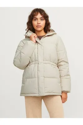 Jack & Jones Jack Jones Jxworld Puffer Jacket Otw Act Kadin Bej Mont 12266907-06