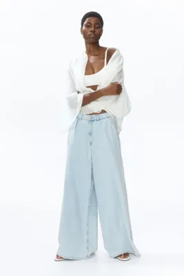 H&M Super Wide Regular Waist Jeans