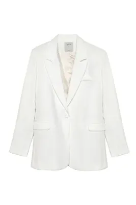 Quzu Blazer Ceket Ekru