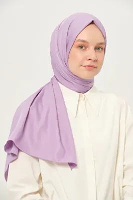 Madame Polo Mio Cazz Şal Lila Kırışmayan Kaymaz 75x180 Cm