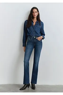 Mavi Marıa Gold Shape Koyu Jean Pantolon 101225-80680