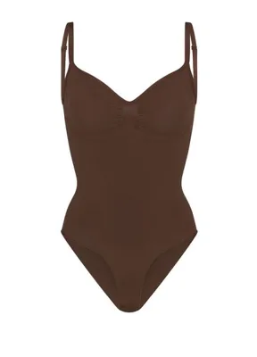 Skims Seamless Sculpt Brief Koyu Kahverengi Bodysuit
