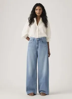 Levi's Levis Mavi Kadın Lyocell Karışımlı Denim Pantolon XL STRAIGHT GOOD GRADES TENCEL