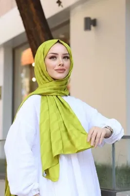 MİS İPEK SUYOLU DESEN YAĞYEŞİL İPEKSİ JAKAR ŞAL